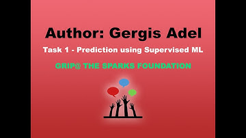 Task 1 - Data Science & Business Analytics Internship at The Sparks Foundation