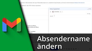 Gmail Absendername ändern | Gmail Name ändern ✅ Tutorial