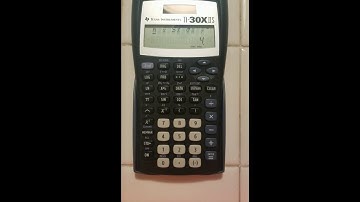 Linear Regression on TI-30X IIS
