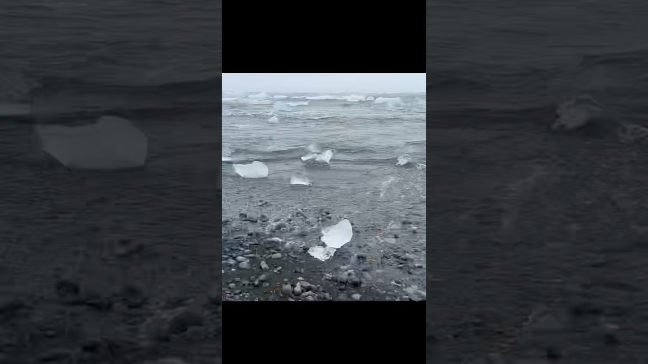 ⁣Iceland South Coast Glacier and Diamond Beach.. stunning !! #iceland #travelvlog