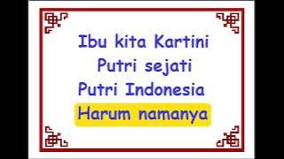 Lagu Ibu Kita Kartini Karaoke