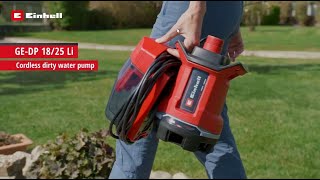 Pompe à eau sale à batterie Einhell GE-DP 18/25 Li Solo Power X-Change (18  V - débit