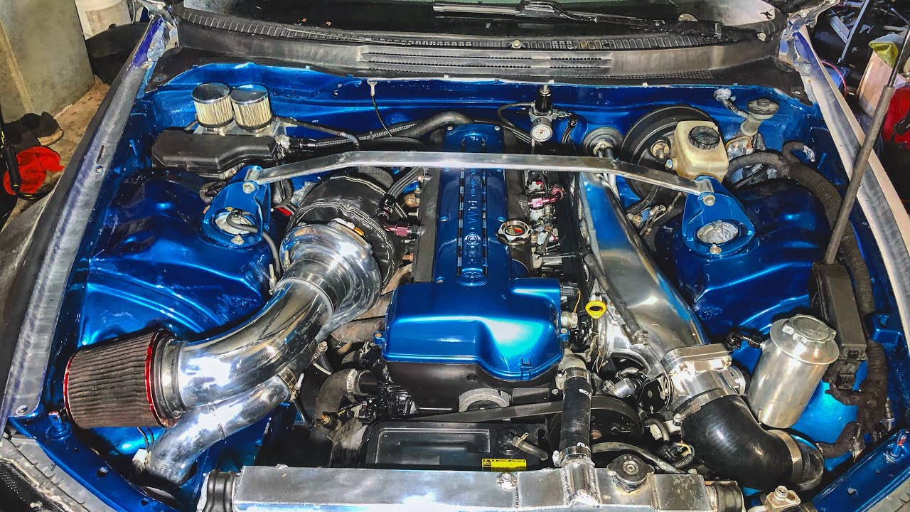 IS300 ENGINE BAY FINALLY PAINTED|||||2JZ INSTALLED!!! - YouTube