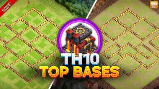 Top 6 Th10 Anti 3-Star Base Town Hall 10 War And Trophy Pushing Base Layouts Clash Of Clans