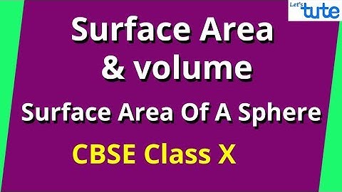 Surface Area Of A Sphere | Geometry | Math Class 10 | Letstute CBSE