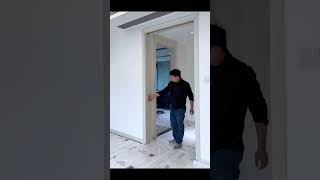European Cream Style Wooden Door Meets Maglev Automatic Door | Touchless & Effortless Opening