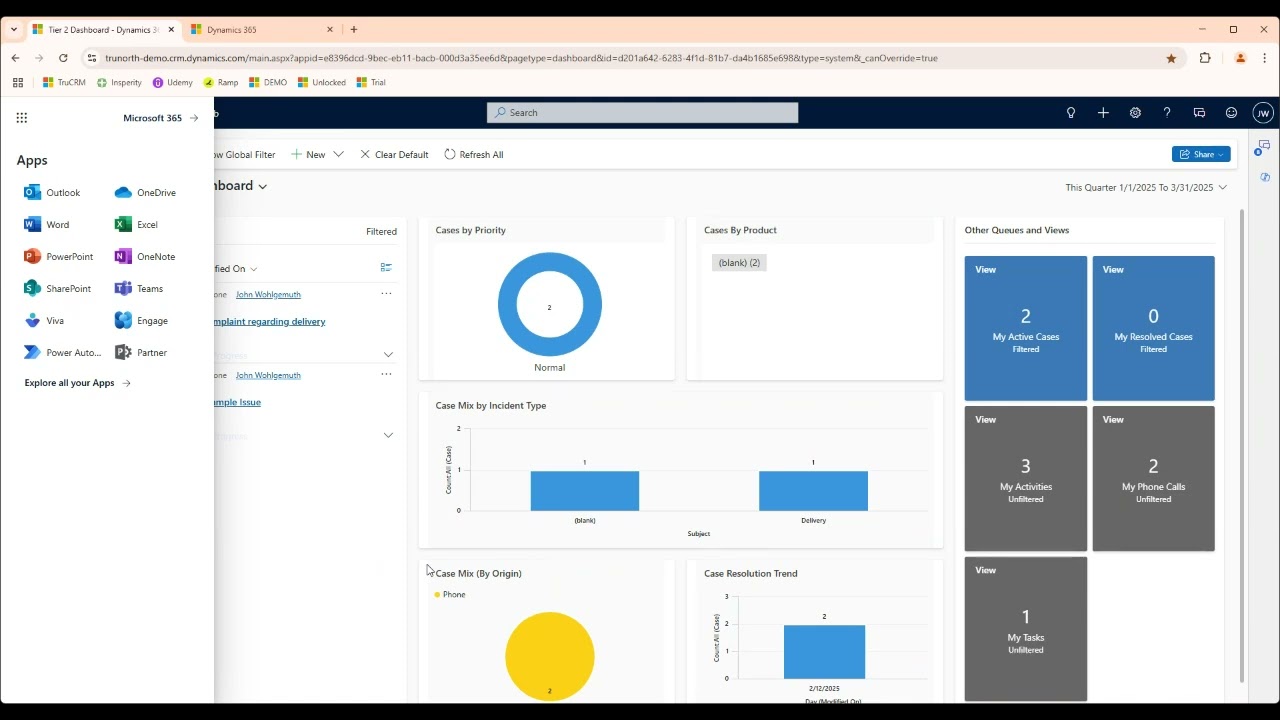 Dynamics 365 Customer Service Hub Demo