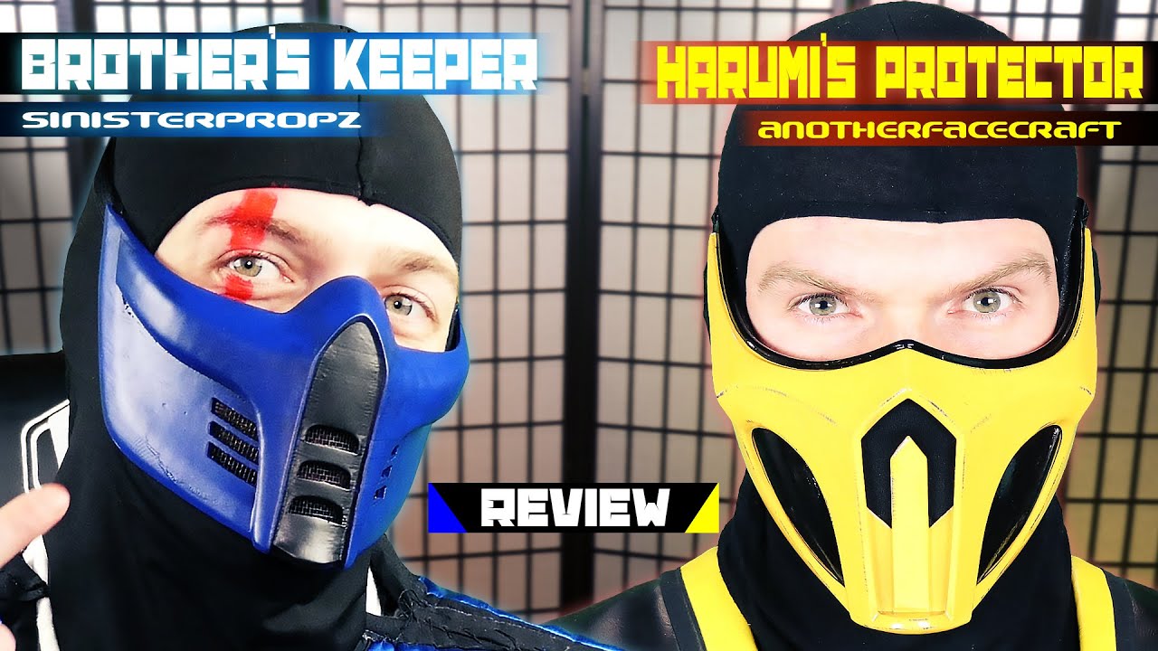 Scorpion & Sub-Zero Open a Box! 2 New Masks By 2 different Makers! SinisterPropz & AnotherFaceCraft