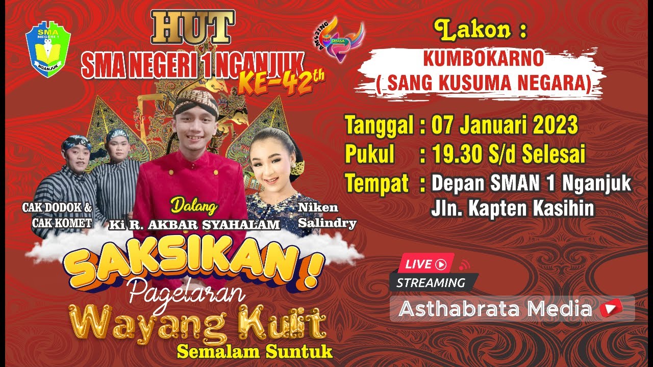 WAYANG KULIT❗❗DALANG KI AKBAR SYAHALAM❗❗BT NIKEN SALINDRY, CAK KOMET & CAK DODOK❗❗