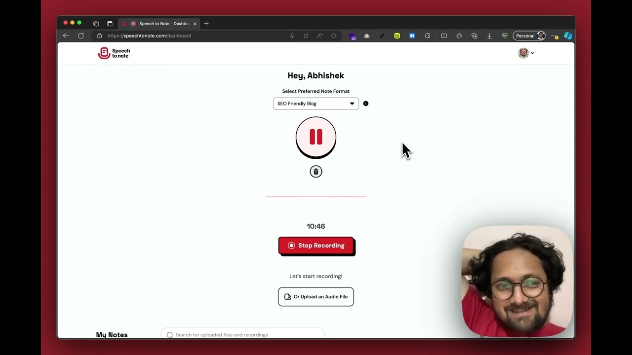 Creating SEO Friendly Blogs with Team using Speech to Note | Content Creation