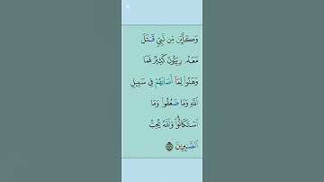 القران الكريم سورة آل عمران اية 146 #مقاطع_دينية #تلاوة_خاشعة #duet #المصحف #دعاء #ذكر_الله #تدبر_