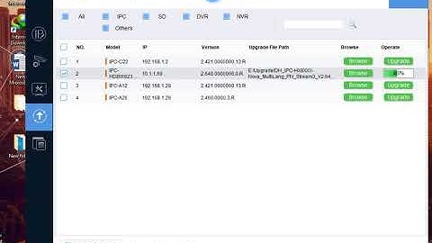 Dahua_Upgrade firmware using config tool
