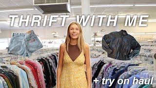 COME THRIFT WITH ME + try on haul | summer day in my life vlog