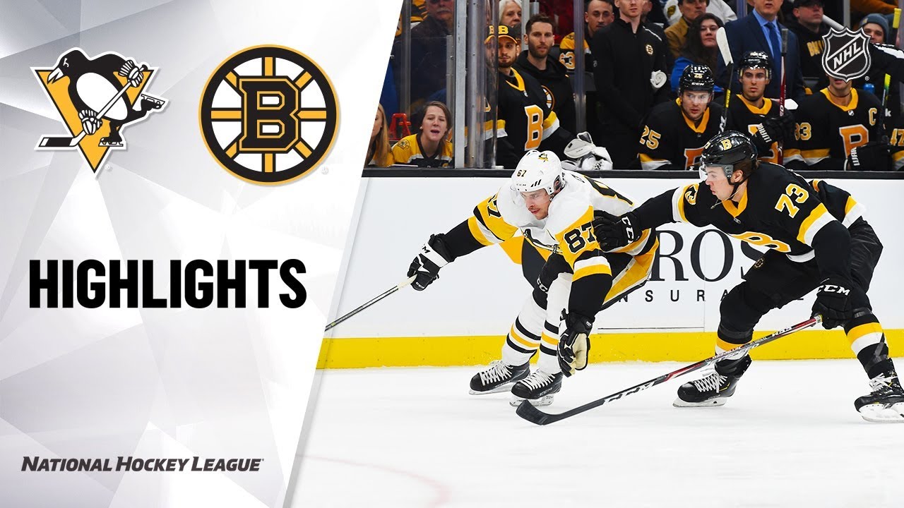 NHL Highlights Penguins Bruins 1/16/20 YouTube