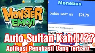 Aplikasi Penghasil Uang | Aplikasi Game Emoji Monster | Penghasil Saldo Dana Dan Uang | Terbuktikah? screenshot 4