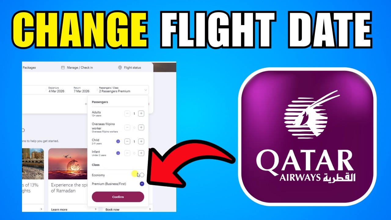 How To Change Flight Date On Qatar Airways (2026) (New Method) - YouTube