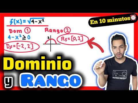 ✅​DOMINIO y RANGO de Funciones [ 𝙋𝙖𝙨𝙤 𝙖 𝙋𝙖𝙨𝙤 😎​🫵​💯​ ]  Precálculo