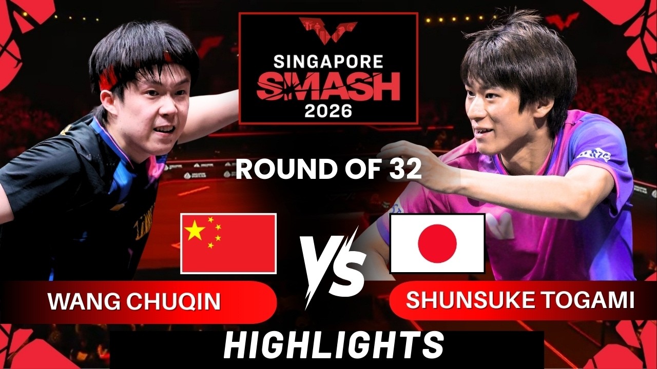Wang Chuqin (1) vs Shunsuke Togami - R32 | Singapore Smash 2026