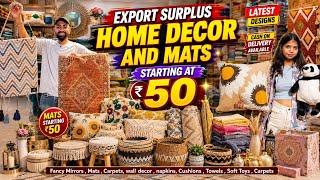 Export Surplus Home Decor And Mats Starting at 50 #carpets #handloom #walldecoration