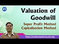 #1 Valuation of Goodwill [Super profit and Capitalisation Method]