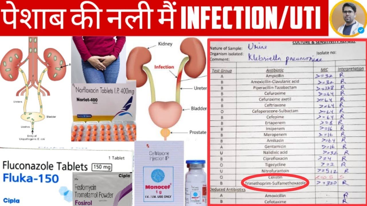 URINARY TRACT INFECTION TREATMENT IN HINDI/UTI TREATMENT/पेशाब की नली