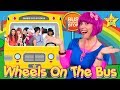 Wheels On The Bus Song |  Kids Songs and Nursery Rhymes |  The Five Finger Family | Debbie Doo