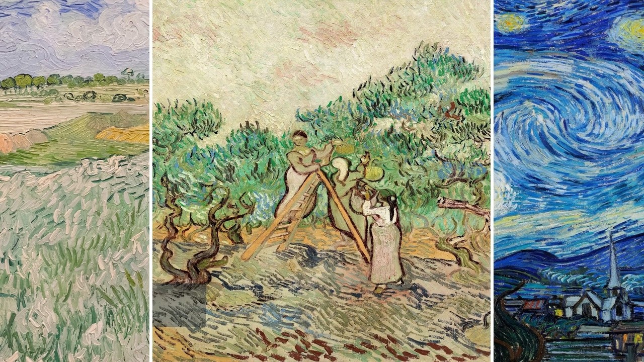 Vincent van Gogh Art TV — Silent Art Gallery · August 7 Night | The Olive Orchard & others