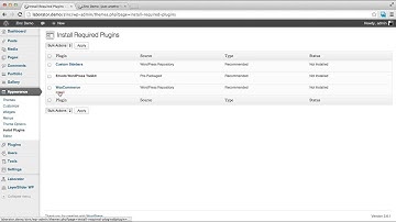 Zinc - Installing the Theme