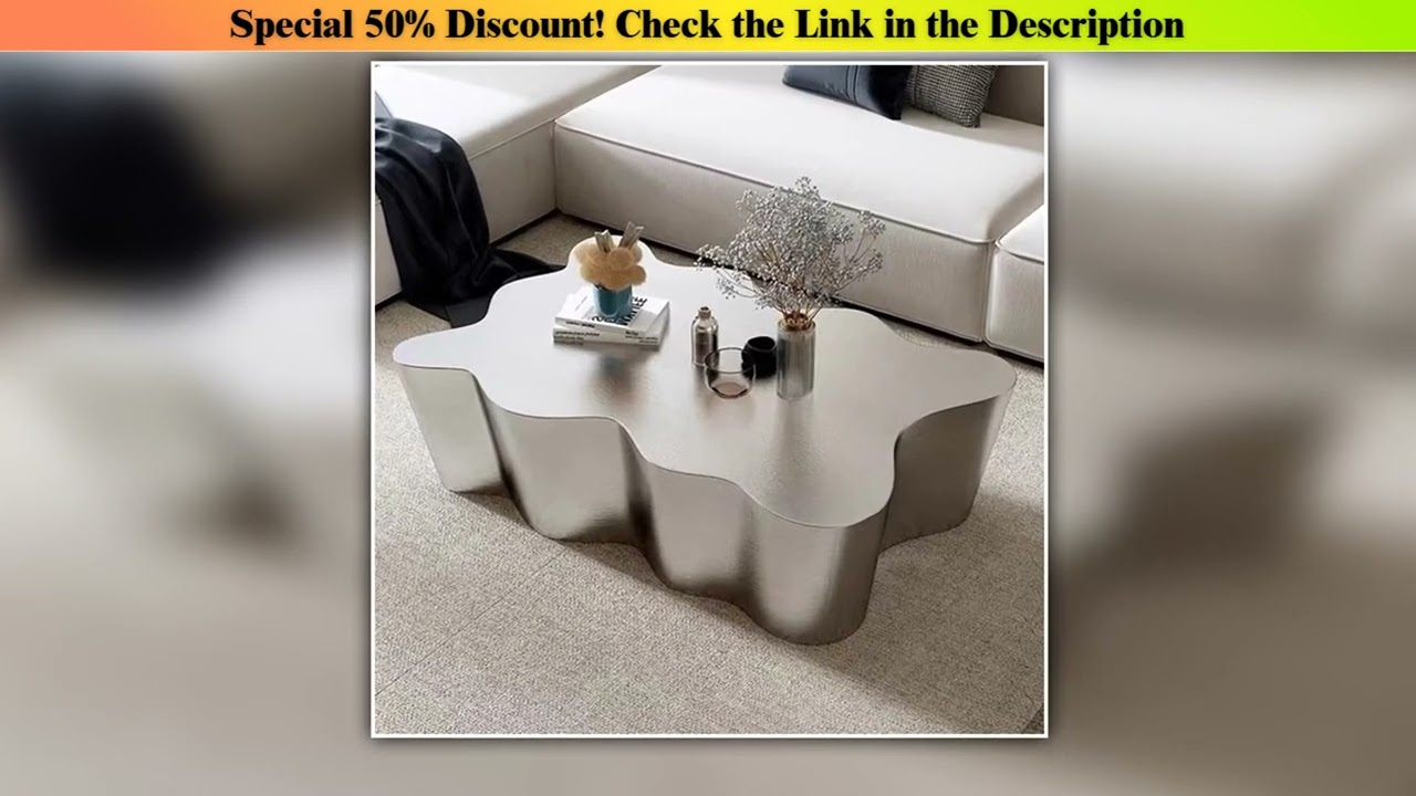 New Arrival Metal Industrial Coffee Table Aesthetic Unique Minimalist Designer Side Table Modern