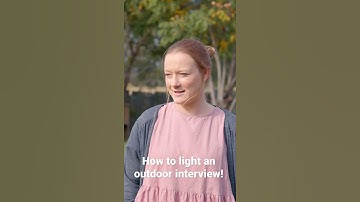 How to light an OUTDOOR INTERVIEW in 30 Seconds!