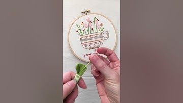 Herbal Tea Stitch Sampler Video 4 // About 6-Strand Cotton Embroidery Floss