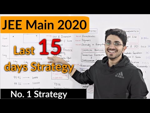 JEE Main 2020 - How to study in Last 15 days 🔥 - YouTube