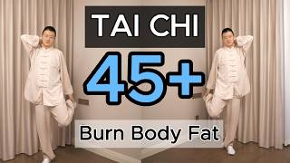 10 Min Tai Chi Workout | Lose Waist Fat for People Over 45 | No Jump, Beginner Friendly