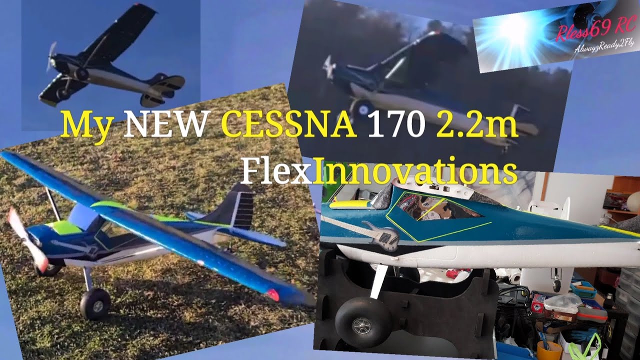 V-Clip n°350 ♧ | NEW Flex Innovations CESSNA 170 -2.2m - Repair & Test Flight