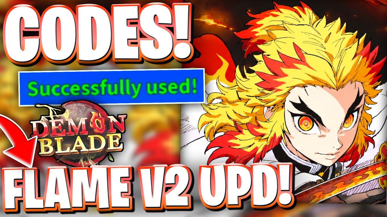 🔥[FLAME V2] ROBLOX DEMON BLADE CODES! ALL THE NEWEST FLAME V2 UPDATE ...