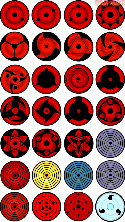 All Sharingan and Rinnegan #naruto #anime #sharingan #rinnegan #dojutsu