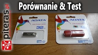 Porównanie ADATA UV210 32GB vs. ADATA UV150 16GB - Test