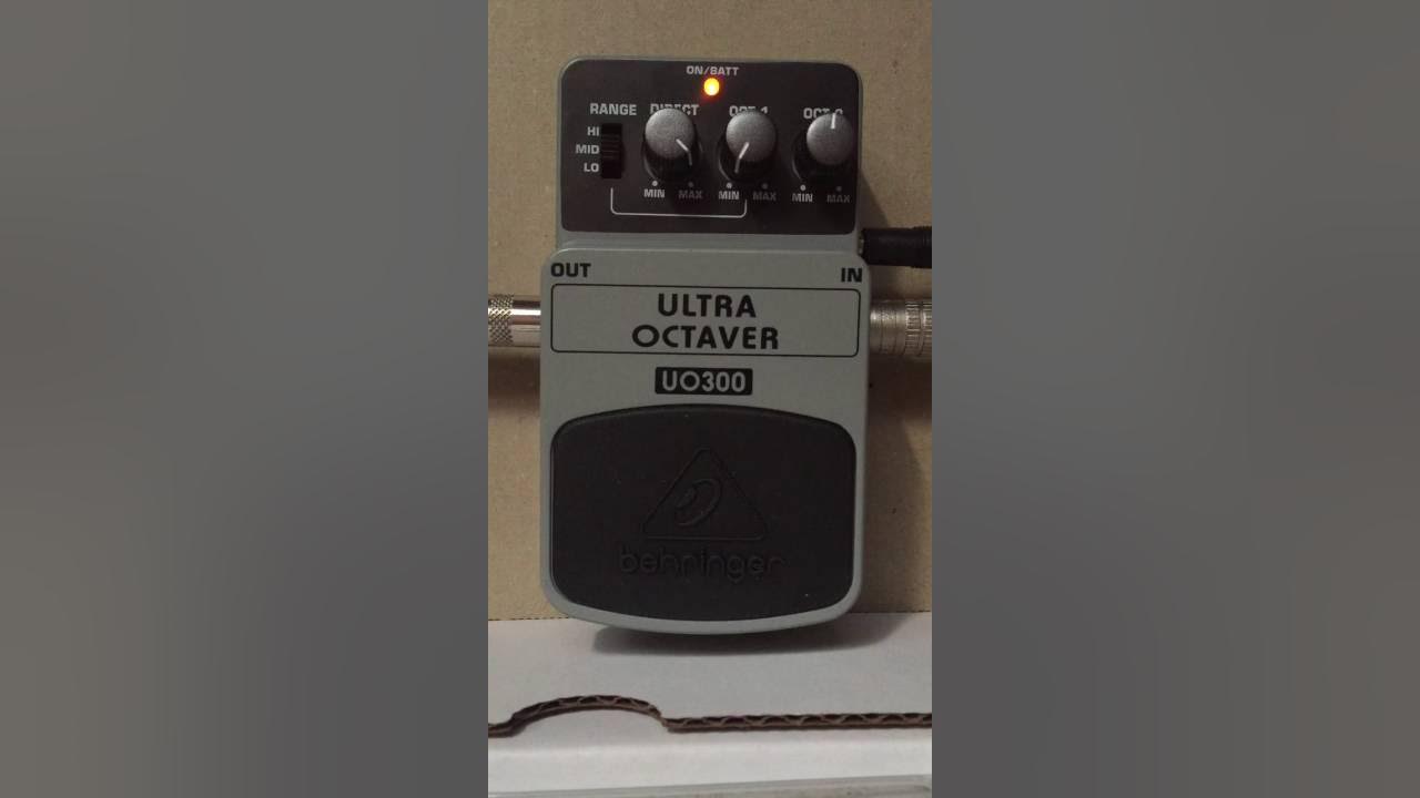 Behringer Ultra Octave UO300 Bass Demo YouTube