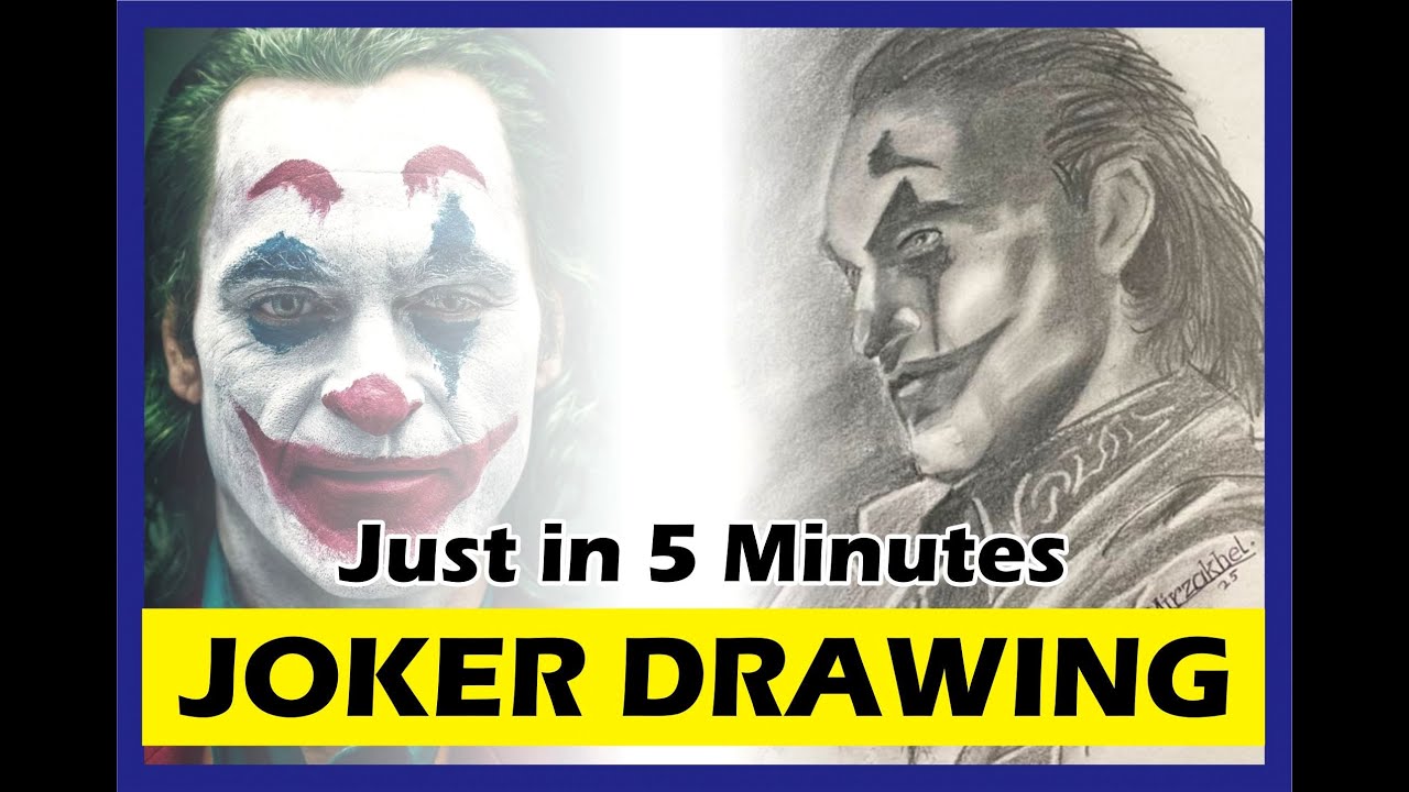 Как нарисовать Джокера | Учебник по наброскам