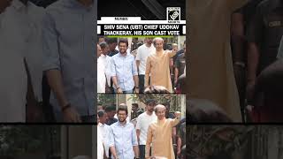 Bmc Polls Shiv Sena Ubt Chief Uddhav Thackeray, Aaditya Show Inked Fingers After Casting Vote