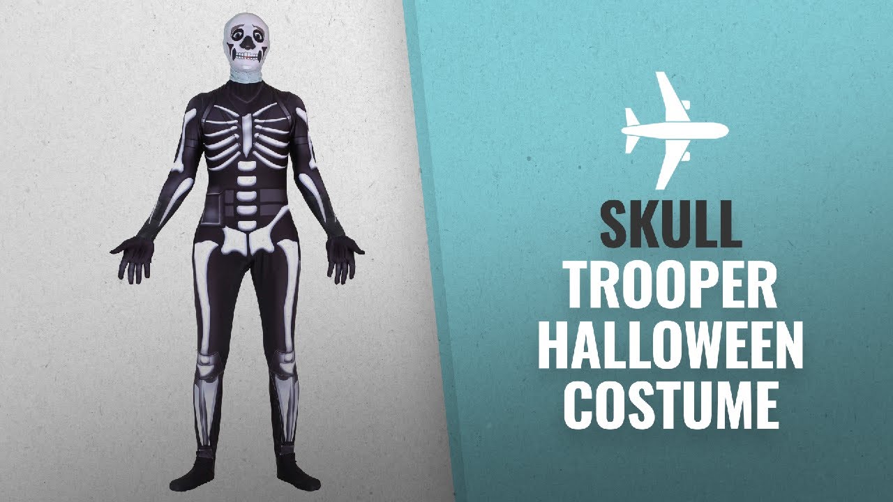 Skull Trooper Halloween Costume Fortnite 2018: Riekinc Halloween Spandex Zentai Cosplay Costume