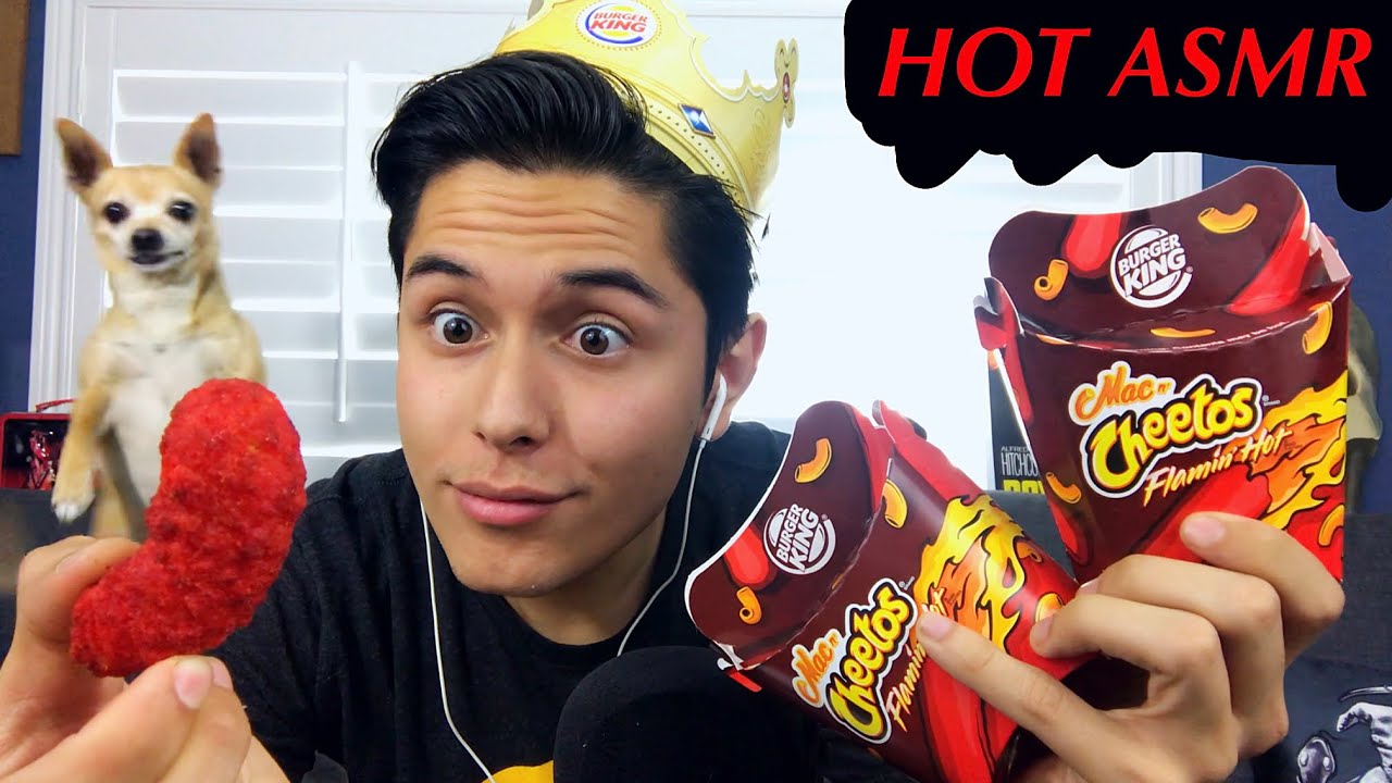 [ASMR] NEW Flamin’ HOT Mac n’ Cheetos Review! (Intense Crunchy Eating)