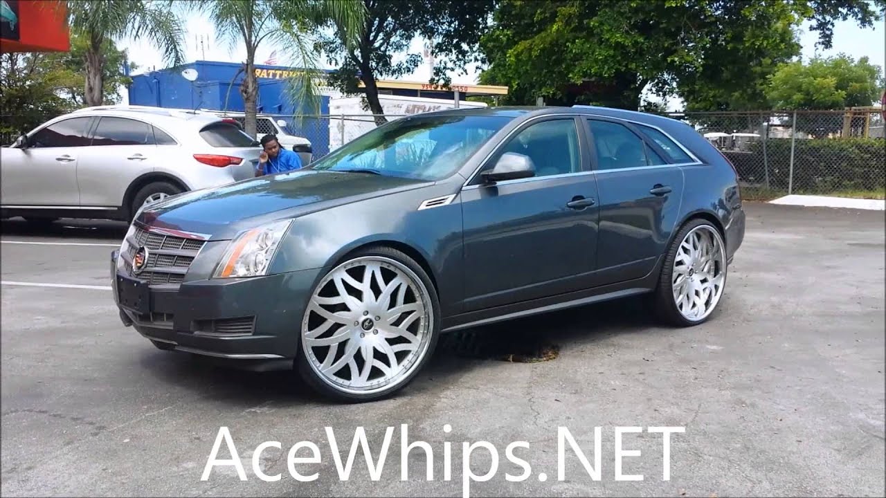 AceWhips.NET- First Cadillac CTS Wagon on 26" AMANI FORGED ...