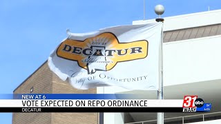 Vote Expected On Decatur Repo Ordinance