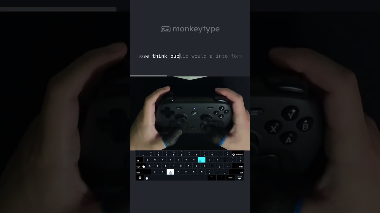 93.66WPM 15 Seconds on Steam Virtual Keyboard(+ Rant/Feedback