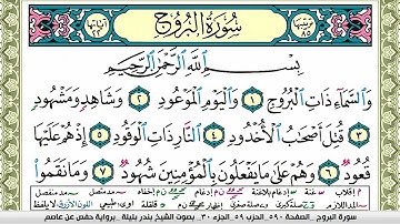 سورة البروج بندر بليلة Surah Al Fateha bandar balilah برواية حفص عن عاصم امام الحرم المكي