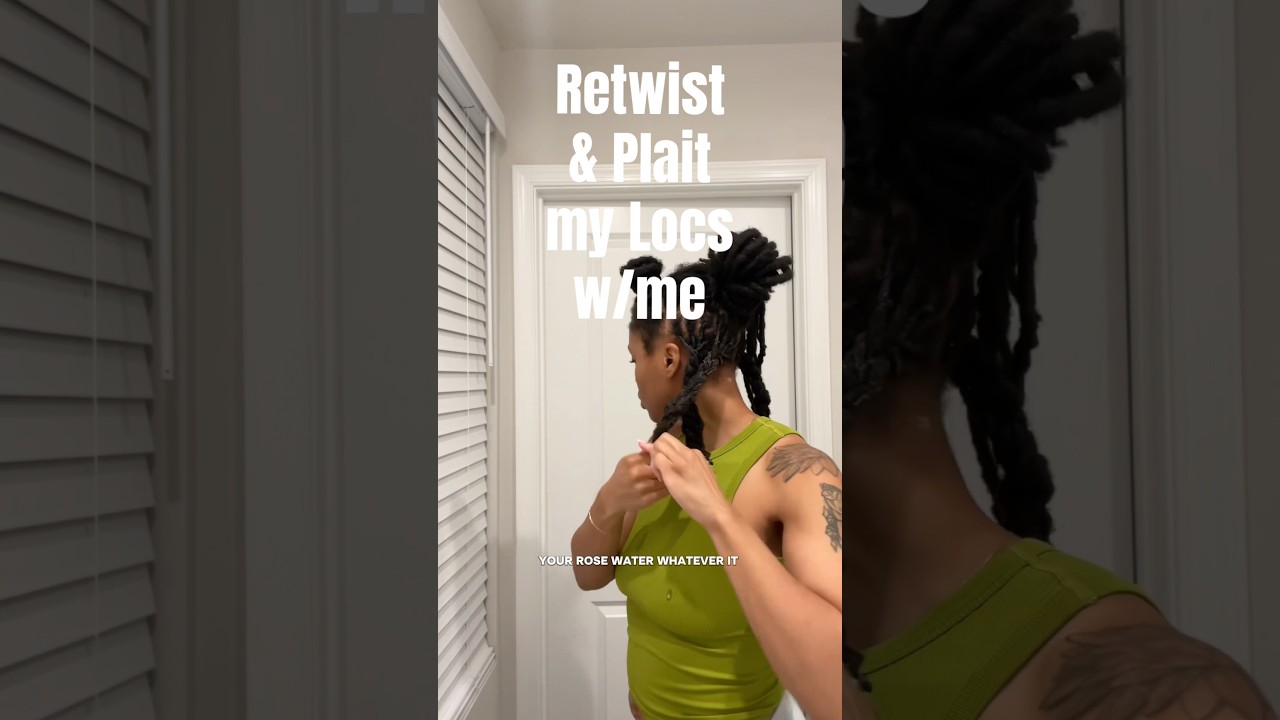 how I get a perfect braid out w locs (no retwist friendly style) 