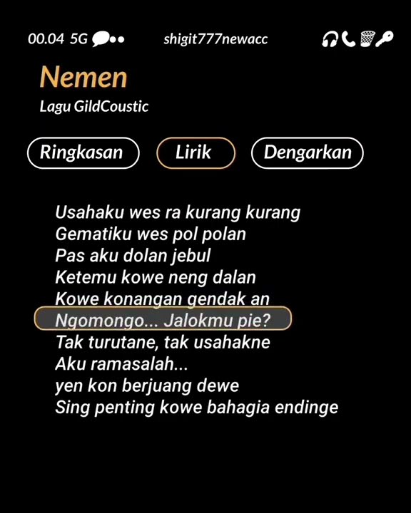 cover lagu Gildcaustic - nemen || story wa 30 detik