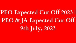 Osssc Peo Expected Cut Off 2023  Peo U0026 Ja Expected Cut Off 2023  Skill Test  Know  Details