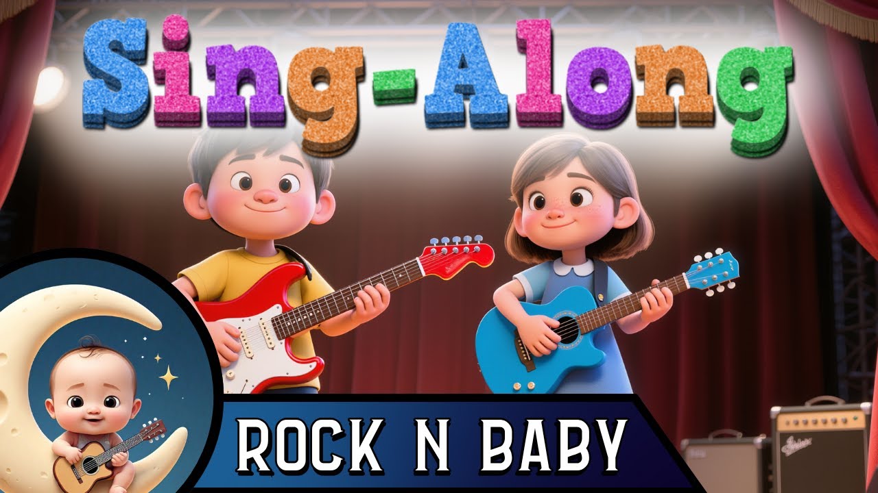 Strum Your Guitar Song - Rock N Baby Nursery Rhymes - Kids Sing-along Songs